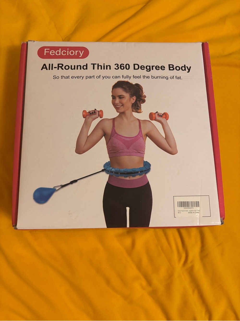 Pink Fitness Hula Hoop - All-Round Thin 360 Degree Body